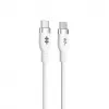 TARGUS Cable de carga USB-c a USB-c de silicona 60w 1.5m - White