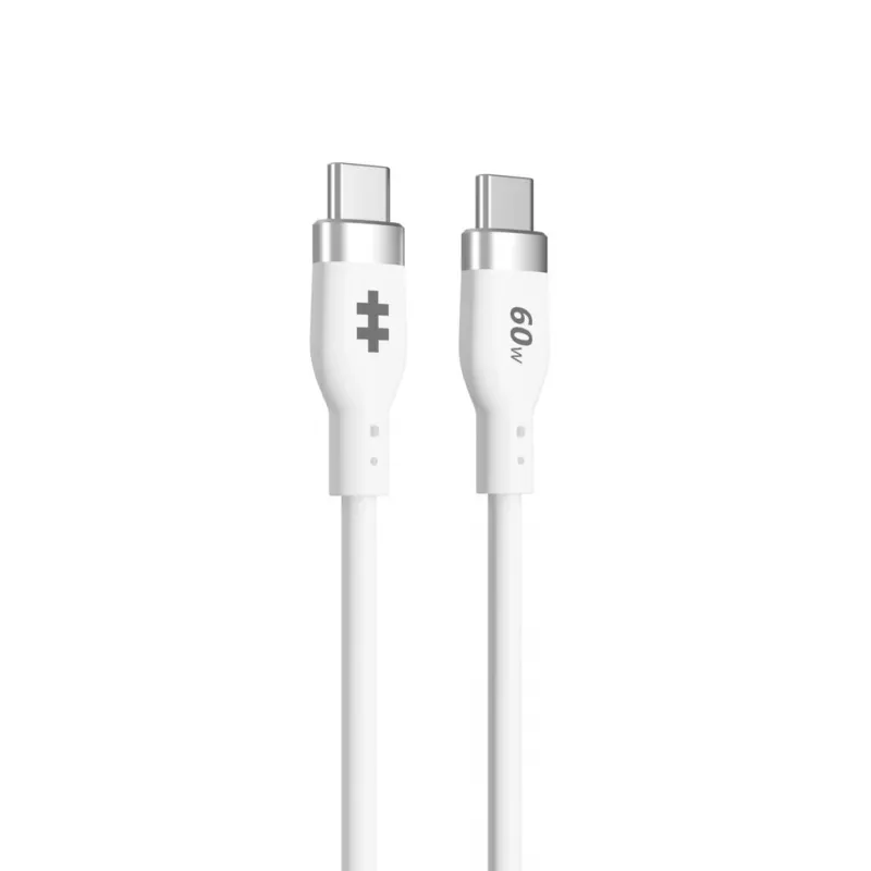 TARGUS Cable de carga USB-c a USB-c de silicona 60w 1.5m - White