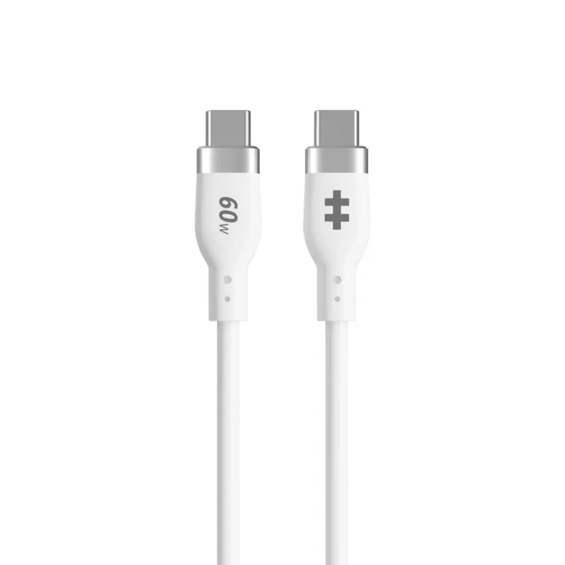 TARGUS Cable de carga USB-c a USB-c de silicona 60w 1.5m - White