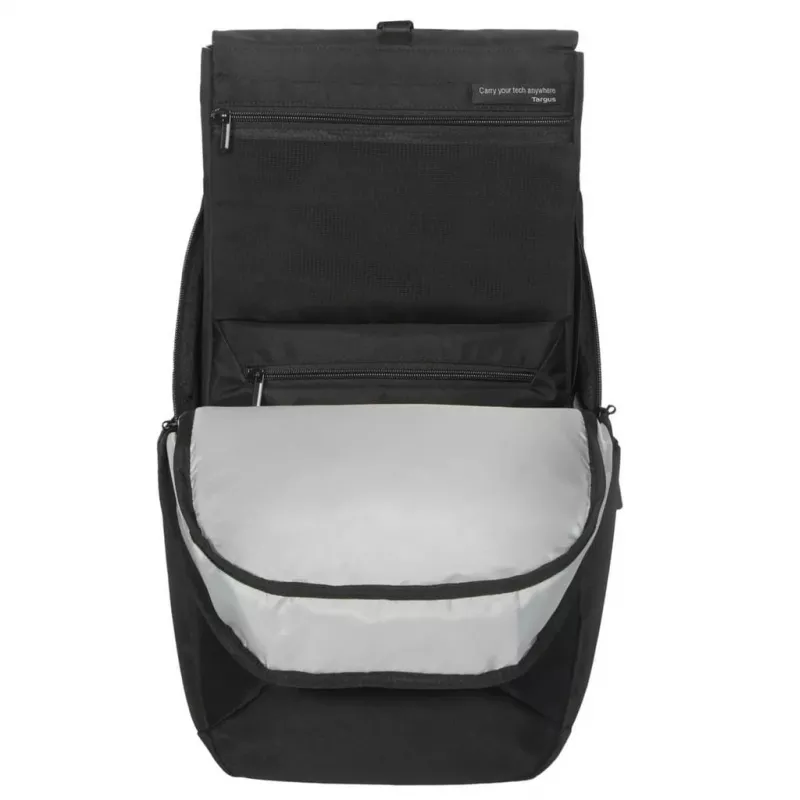 Mochila urbana Targus EcoSmart negra 300x130x455mm certificada GRS