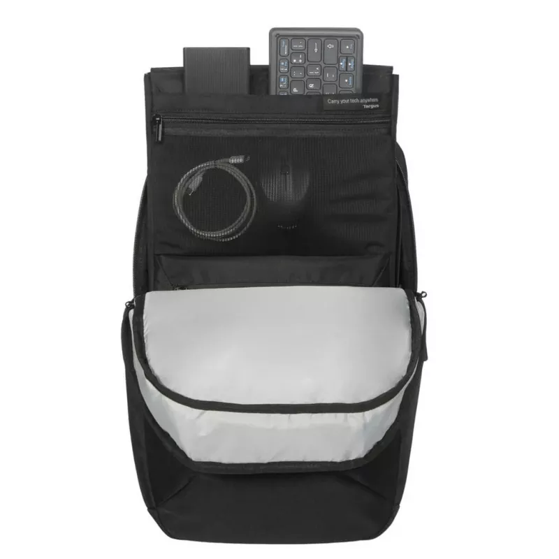 Mochila urbana Targus EcoSmart negra 300x130x455mm certificada GRS
