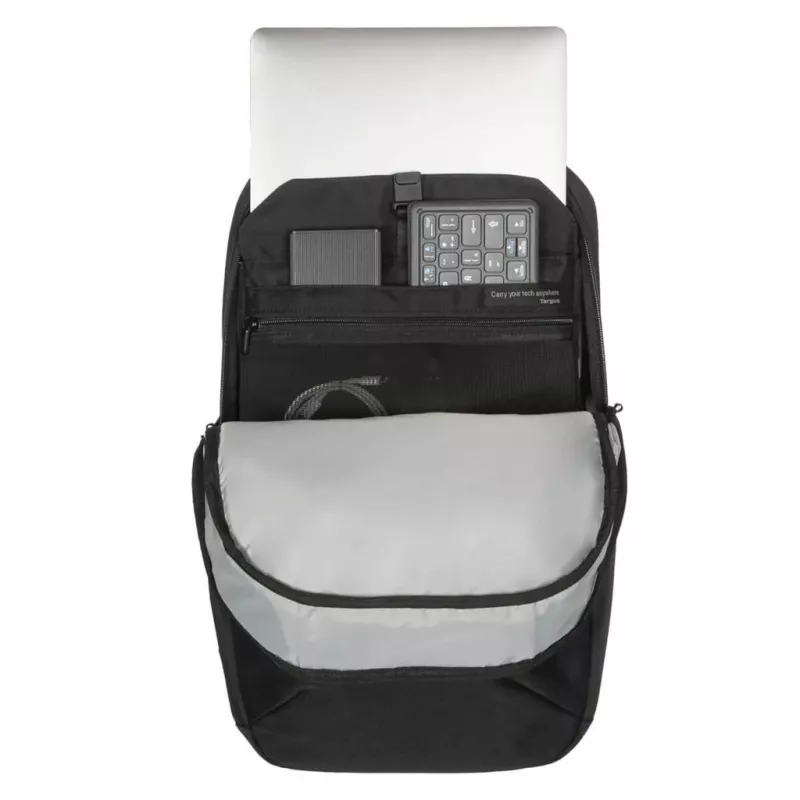 Mochila urbana Targus EcoSmart negra 300x130x455mm certificada GRS