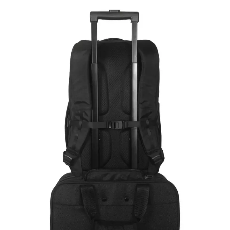 Mochila urbana Targus EcoSmart negra 300x130x455mm certificada GRS