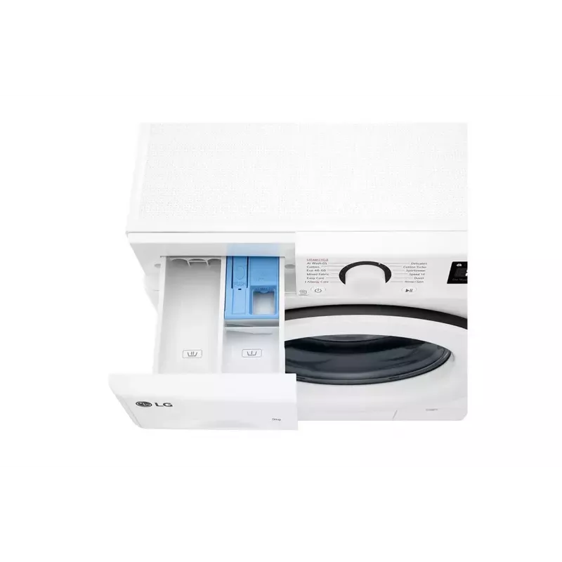 Lavadora de carga frontal LG F4WR509SWW 9 kg, 1400 rpm, clase energética A, blanca