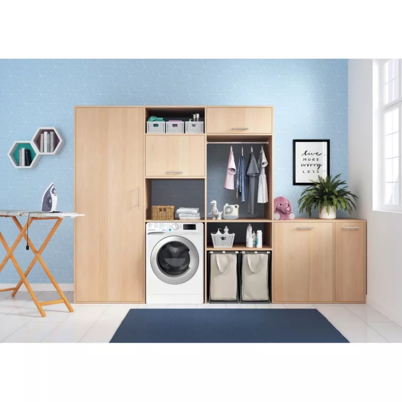 Indesit BDE 76435 WSV EE lavadora secadora de carga frontal independiente blanca