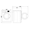 Indesit BDE 76435 WSV EE lavadora secadora de carga frontal independiente blanca
