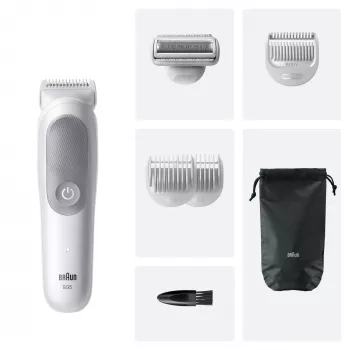 Braun Series 5 recortador/afeitadora de vello corporal, gris claro
