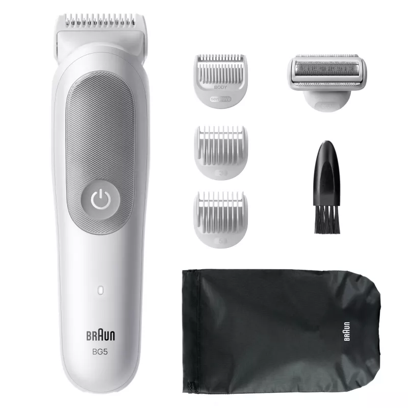 Braun Series 5 recortador/afeitadora de vello corporal, gris claro