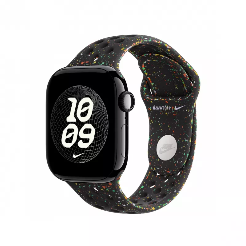 Correa Apple MGAE4ZM/A Accesorio para smartwatch Negro Aluminio Fluoroelastómero