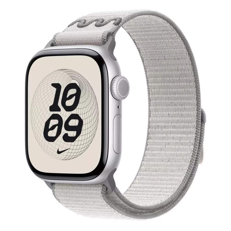 Correa Apple 42 mm Gris velado Nike Sport Loop Gris 130–190 mm