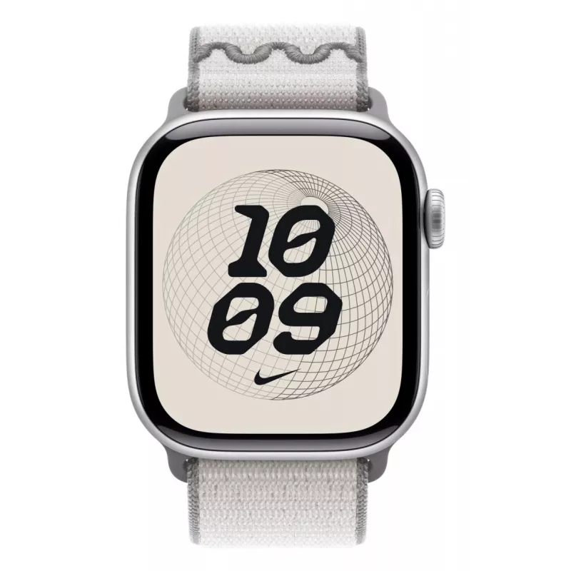 Correa Apple 42 mm Gris velado Nike Sport Loop Gris 130–190 mm