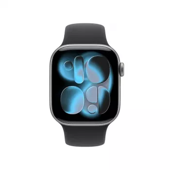 Smartwatch Apple Watch Series 11 GPS + Cellular 42mm Caja de aluminio Space Grey con correa deportiva negra M/L