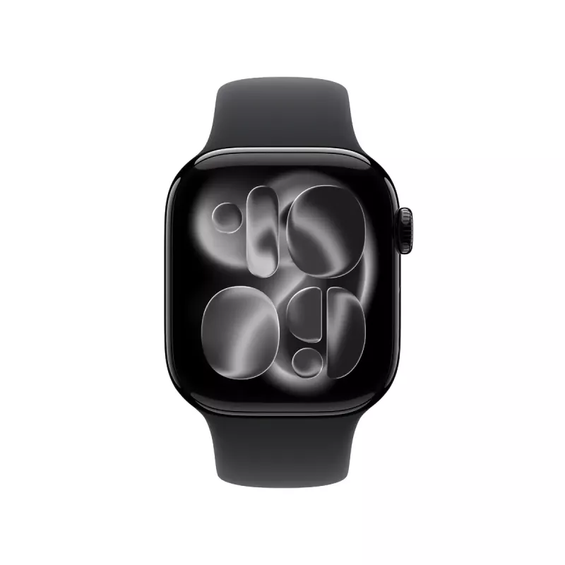 Smartwatch Apple Watch Series 11 GPS + Cellular 42mm Caja de aluminio Jet Black con correa deportiva negra S/M