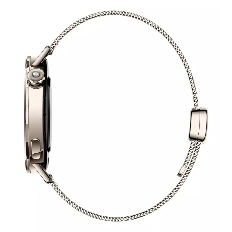 Xiaomi Watch S4 41 mm reloj inteligente, 1,32" AMOLED 466x466, GPS, NFC, 5 ATM, correa milanesa, Sunset Gold