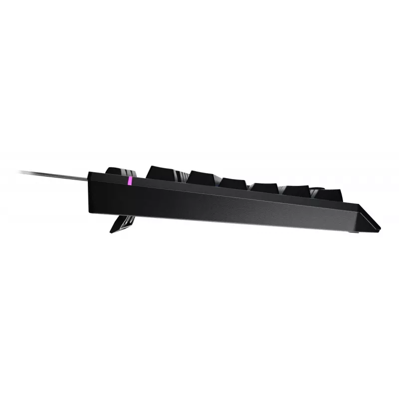 Teclado gaming con cable de tamaño completo Genesis Rhod 530, USB, QWERTY US, membrana, iluminación RGB, 114 teclas, cable de 1,8 m, negro