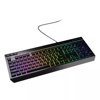 Teclado gaming con cable de tamaño completo Genesis Rhod 530, USB, QWERTY US, membrana, iluminación RGB, 114 teclas, cable de 1,8 m, negro