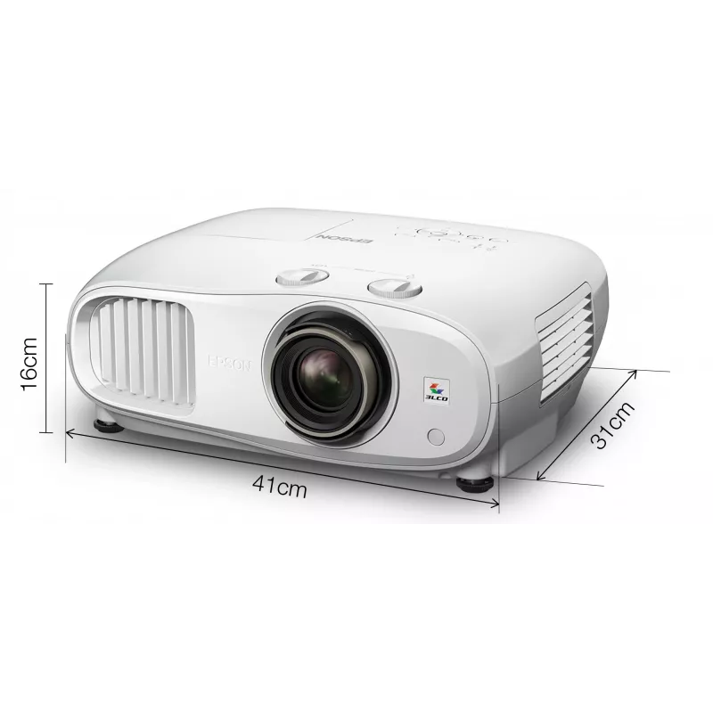 Proyector de tiro estándar Epson EH-TW7100 3000 lúmenes ANSI 3LCD UHD 4K (3840x2160) 3D blanco