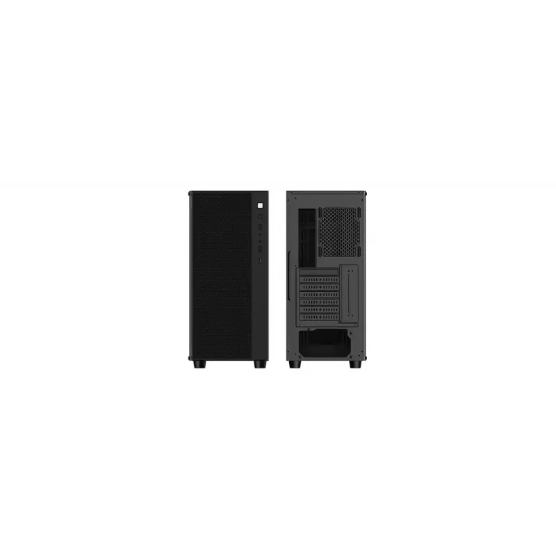 Caja de PC DeepCool Matrexx 55 Mesh semitorre negra — ATX, cristal templado, compatible con ventiladores de 120/140 mm