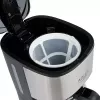 Cafetera de filtro Adler AD 4407, 550 W, jarra de 0,7 L, plata/negro, semiautomática