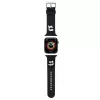 Correa para reloj Karl Lagerfeld Strap KLAWLSLKCNK Goma 3D para Apple Watch 42/44/45/49 mm Negro