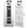 Correa para reloj Karl Lagerfeld Strap KLAWLSLKCNK Goma 3D para Apple Watch 42/44/45/49 mm Negro