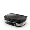 Plancha de parrilla eléctrica Philips HD6212/90 2400 W, parrilla independiente de 2 zonas, superficie de aluminio de 1250 cm², máx. 220 °C