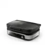Plancha de parrilla eléctrica Philips HD6212/90 2400 W, parrilla independiente de 2 zonas, superficie de aluminio de 1250 cm², máx. 220 °C