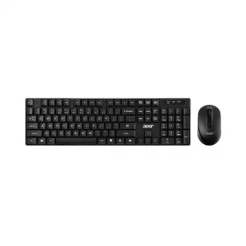 Acer GP.ACC11.03M Teclado con ratón, Home Office, USB, Negro, Gris