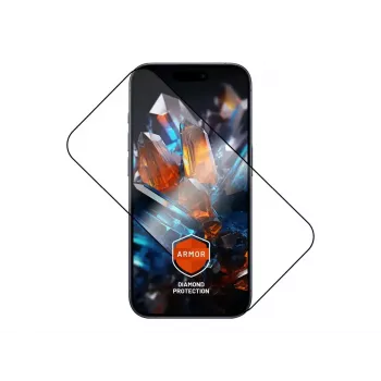 Protector de pantalla FIXED para Apple iPhone 17 Pro — vidrio templado, negro, diseño Armor, aplicador anti-polvo, capa AR