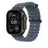 APPLE Correa Ocean Band 49 mm Anchor blue – Acabado titanio negro