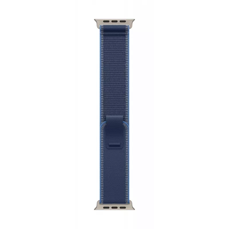 APPLE Trail Loop 49 mm azul/azul claro – S/M – acabado titanio natural