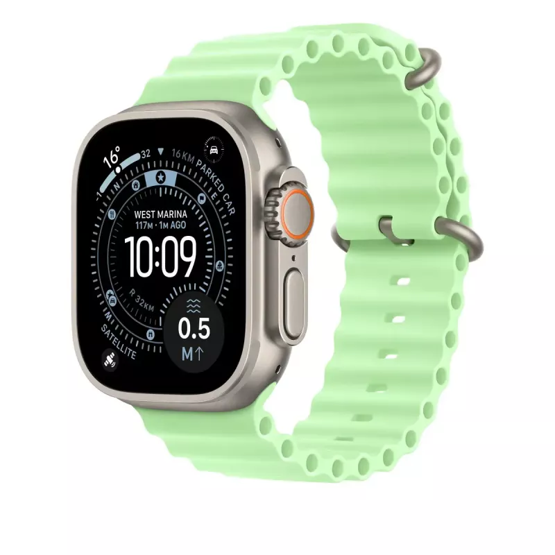 Correa Apple Natural Titanium Finish MGCF4ZM/A Verde Fluoroelastómero 49 mm
