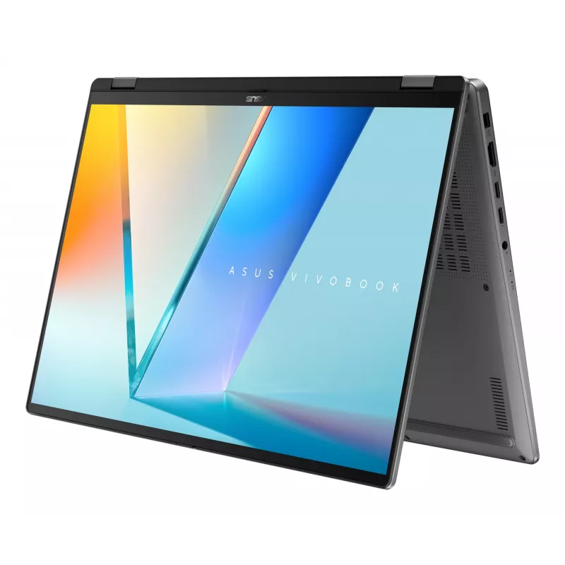 Portátil híbrido 2 en 1 ASUS Vivobook 16 Flip TP3607SH-RJ013W — Intel Core Ultra 7 258V, pantalla táctil 16 inch 3K, 32 GB LPDDR5x, 1 TB SSD, NVIDIA GeForce RTX 5050, WIN11 Home, gris