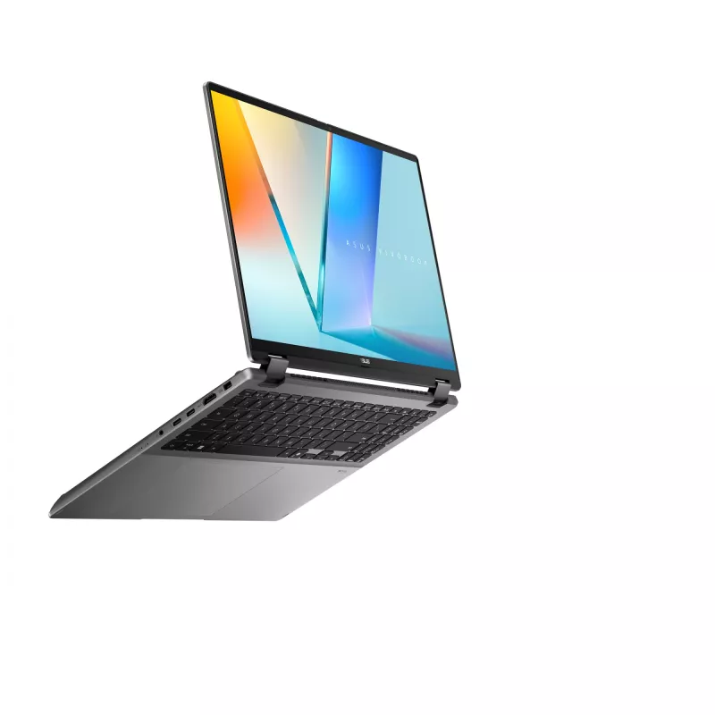 Portátil híbrido 2 en 1 ASUS Vivobook 16 Flip TP3607SH-RJ013W — Intel Core Ultra 7 258V, pantalla táctil 16 inch 3K, 32 GB LPDDR5x, 1 TB SSD, NVIDIA GeForce RTX 5050, WIN11 Home, gris