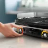 Plancha de asar eléctrica Philips HD6222/90 2400 W Negro Acero inoxidable