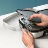 Plancha de asar eléctrica Philips HD6222/90 2400 W Negro Acero inoxidable