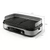 Plancha de asar eléctrica Philips HD6222/90 2400 W Negro Acero inoxidable
