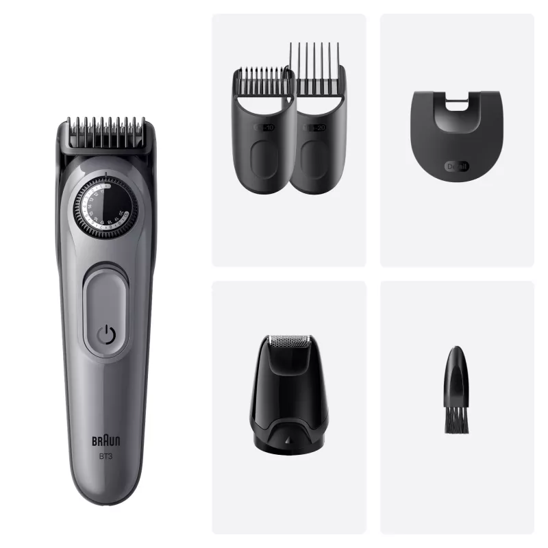 Braun BeardTrimmer 3 80789789 Recortador de barba AC/batería 20 2 cm Negro