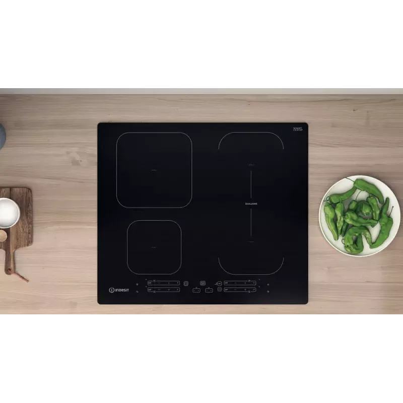 Indesit IB 65B60 NE Negro Integrable 59 cm Placa de inducción 4 zona(s)