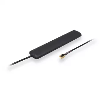Antena de red TELTONIKA PR1AS420 — 2 dBi, 0.824–0.96 / 1.71–2.17 GHz, 50 Ω, SMA macho, lineal, negro