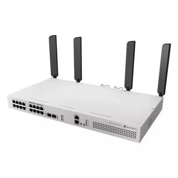 Switch de red MikroTik CRS418-8P-8G-2S+5axQ2axQ-RM — L2/L3, 17× Gigabit RJ-45, 2× SFP+, PoE (802.3af/at), rack 1U