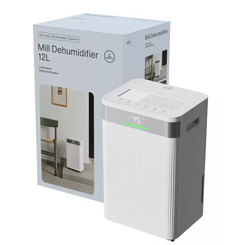 Deshumidificador Mill MDH12 200W para estancias de hasta 15 m²