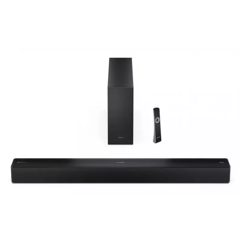Barra de sonido Sharp HT-SBW310 2.1 canales 330 W negra con cable e inalámbrica
