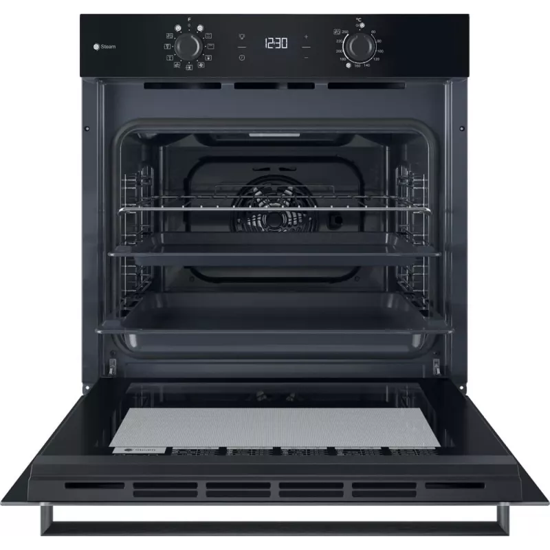 Placa eléctrica empotrable INDESIT IO K58HS B — 71 L, limpieza hidrolítica, convección, grill, vapor