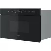 Microondas empotrable Whirlpool MBNA920B, grill, 750 W, 22 L, negro, puerta push