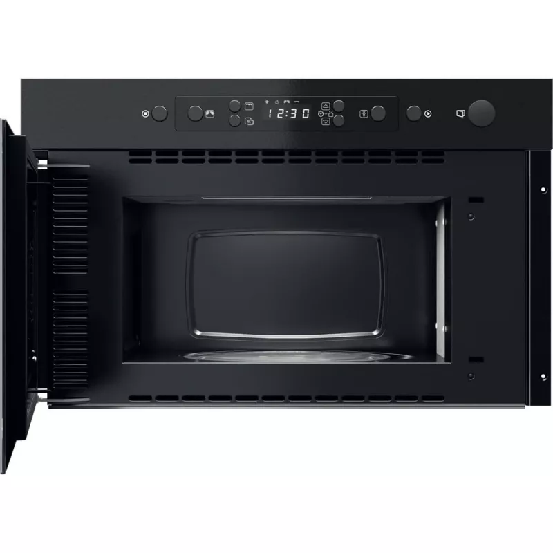 Microondas empotrable Whirlpool MBNA920B, grill, 750 W, 22 L, negro, puerta push
