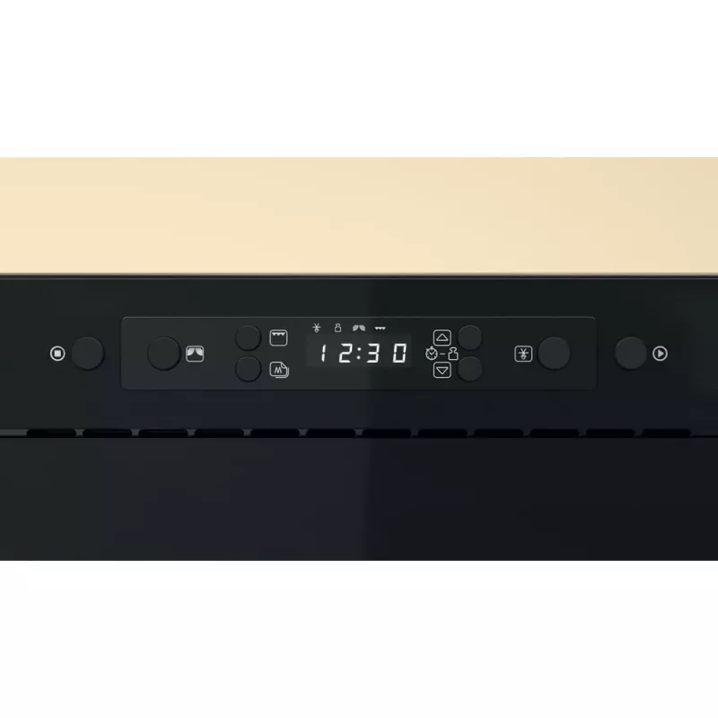 Microondas empotrable Whirlpool MBNA920B, grill, 750 W, 22 L, negro, puerta push