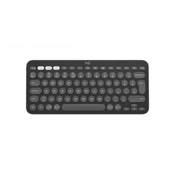 Teclado Logitech Pebble Keys 2 K380s Universal RF Wireless + Bluetooth QWERTY US International Grafito