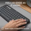 Teclado Logitech Pebble Keys 2 K380s Universal RF Wireless + Bluetooth QWERTY US International Grafito