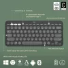 Teclado Logitech Pebble Keys 2 K380s Universal RF Wireless + Bluetooth QWERTY US International Grafito